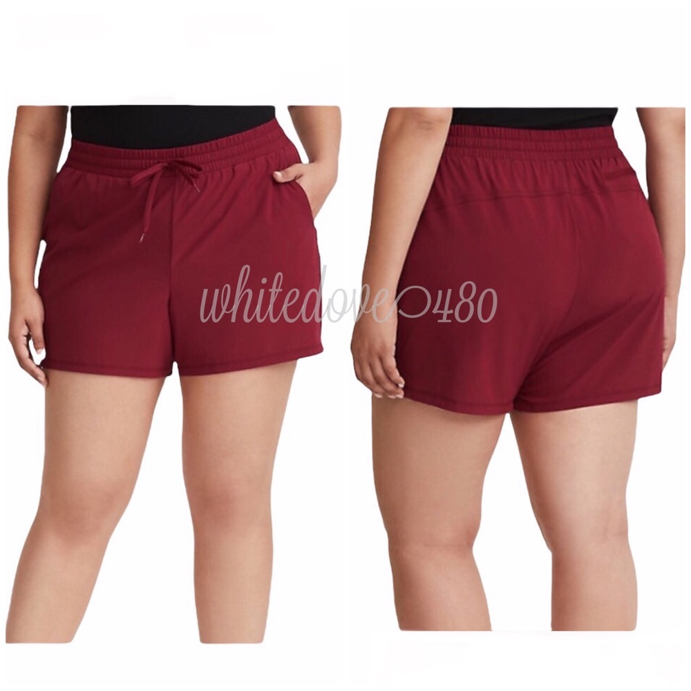 Torrid Maroon Active Athletic Shorts Size 2
